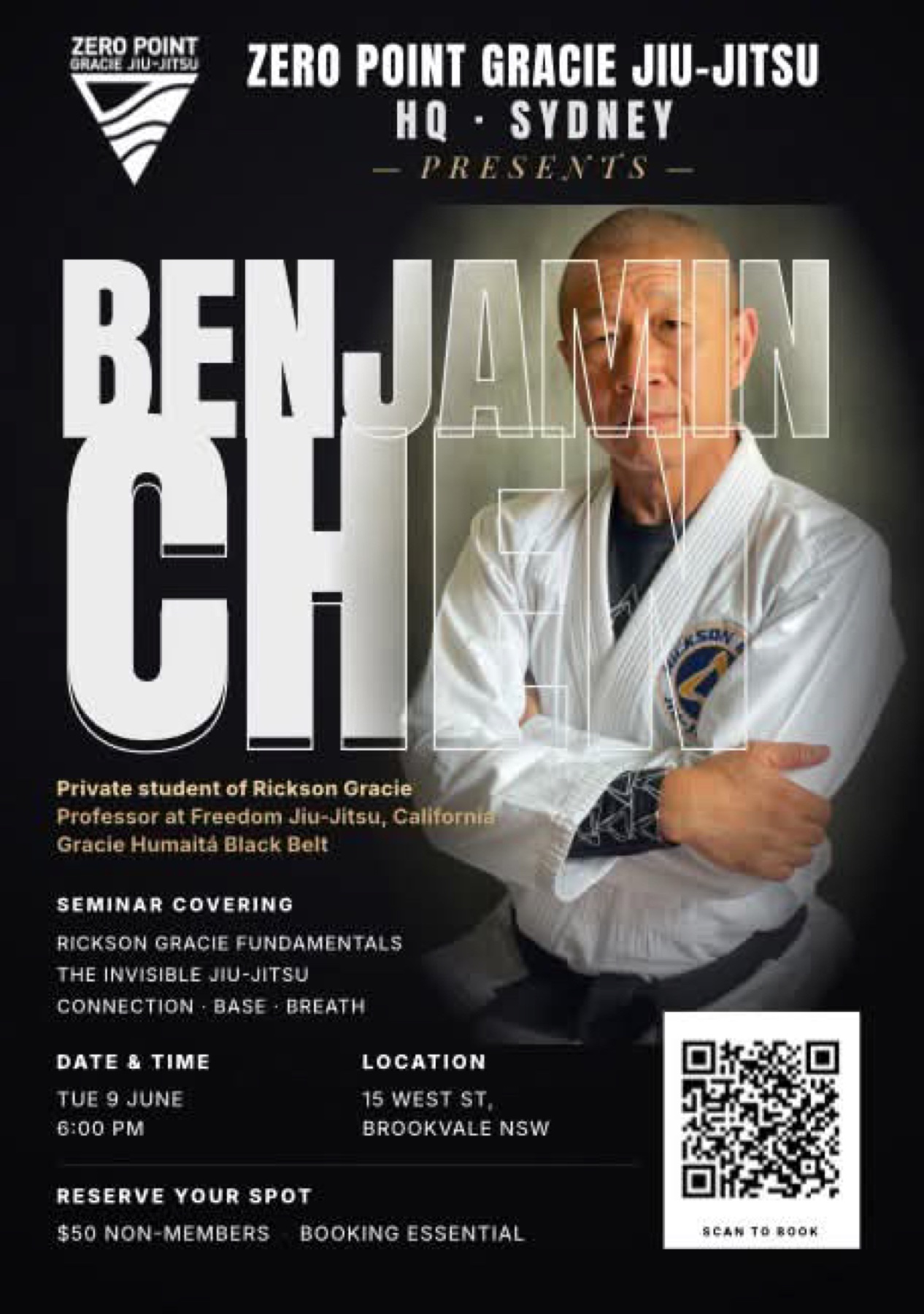 Benjamin Chien seminar at Zero Point Sydney flyer